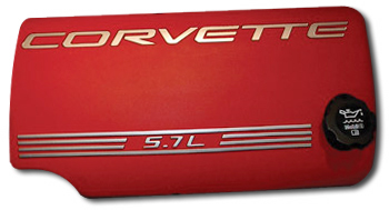 C5 Corvette Fuel Rail Cover Stripe Set - Silver